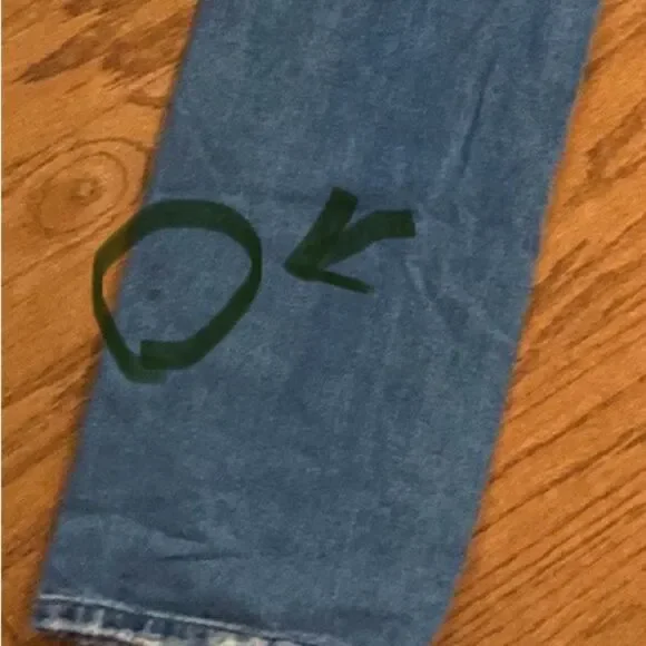 SHEIN size large wide legged jeans, very soft and comfy, distressed, high waist - Picture 12 of 12